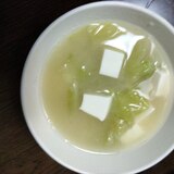 キャベツの味噌汁